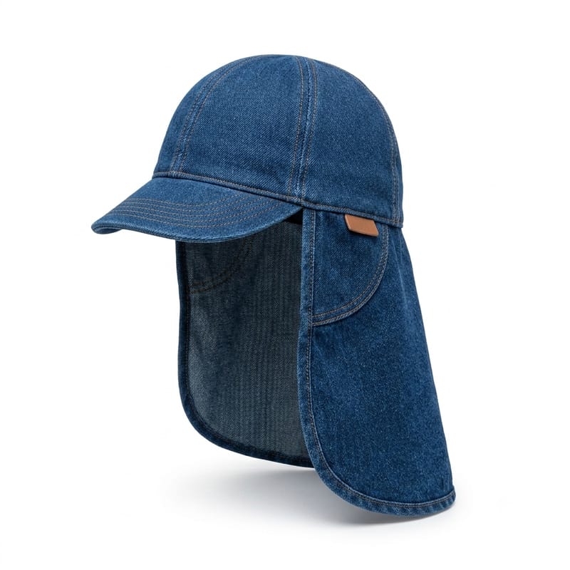 Gorro Soldador Mezclilla Largo