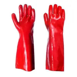 Guante PVC Rojo 18