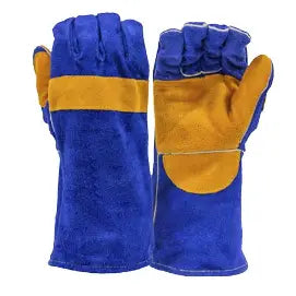 guante soldador azul hilo kevlar